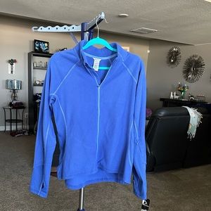 Jockey NWT blue long sleeve with thumb holes zippered Jacket. XL